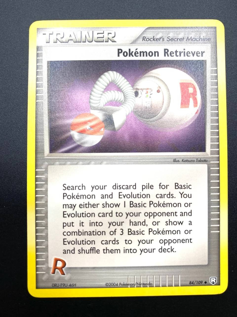 Carta Pokemon Retriever 84/109 set Team Rocket Returns Near mint Vintage ENG