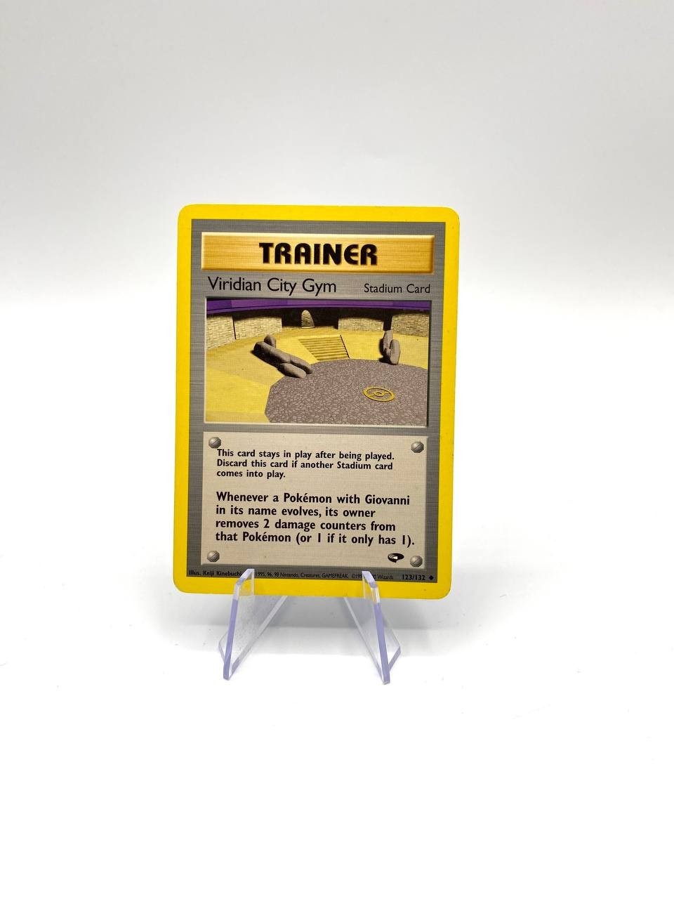 Carta pokemon Viridian City Gym 123/132 set Gym Challenge Inglese Vintage played