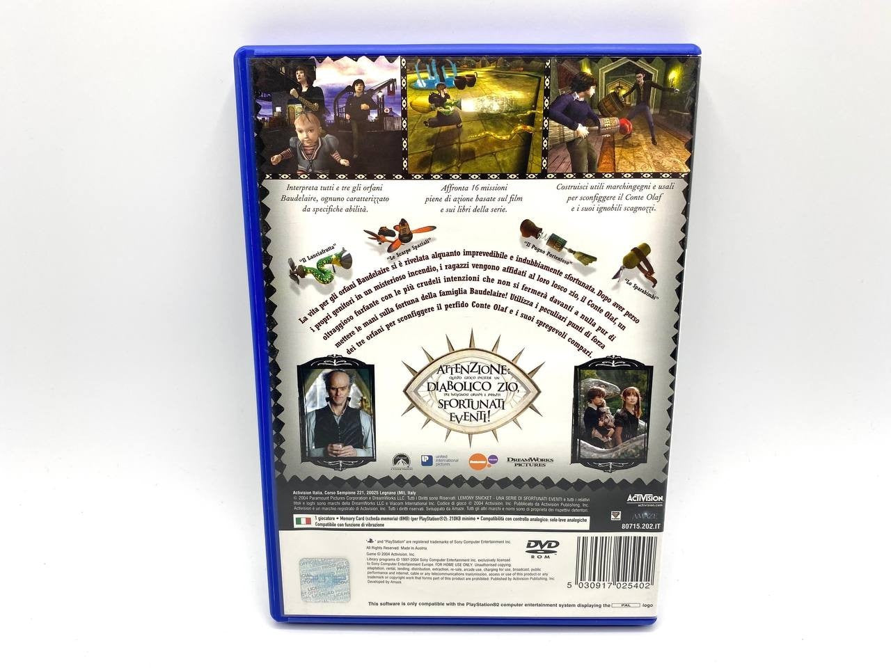 Lemony Snicket Una serie di sfortunati eventi Sony Playstation 2 PS2 Italiano