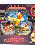 Pokemon Collezione premium Flareon V Max Italiano Sealed 5 bustine 1 spilla