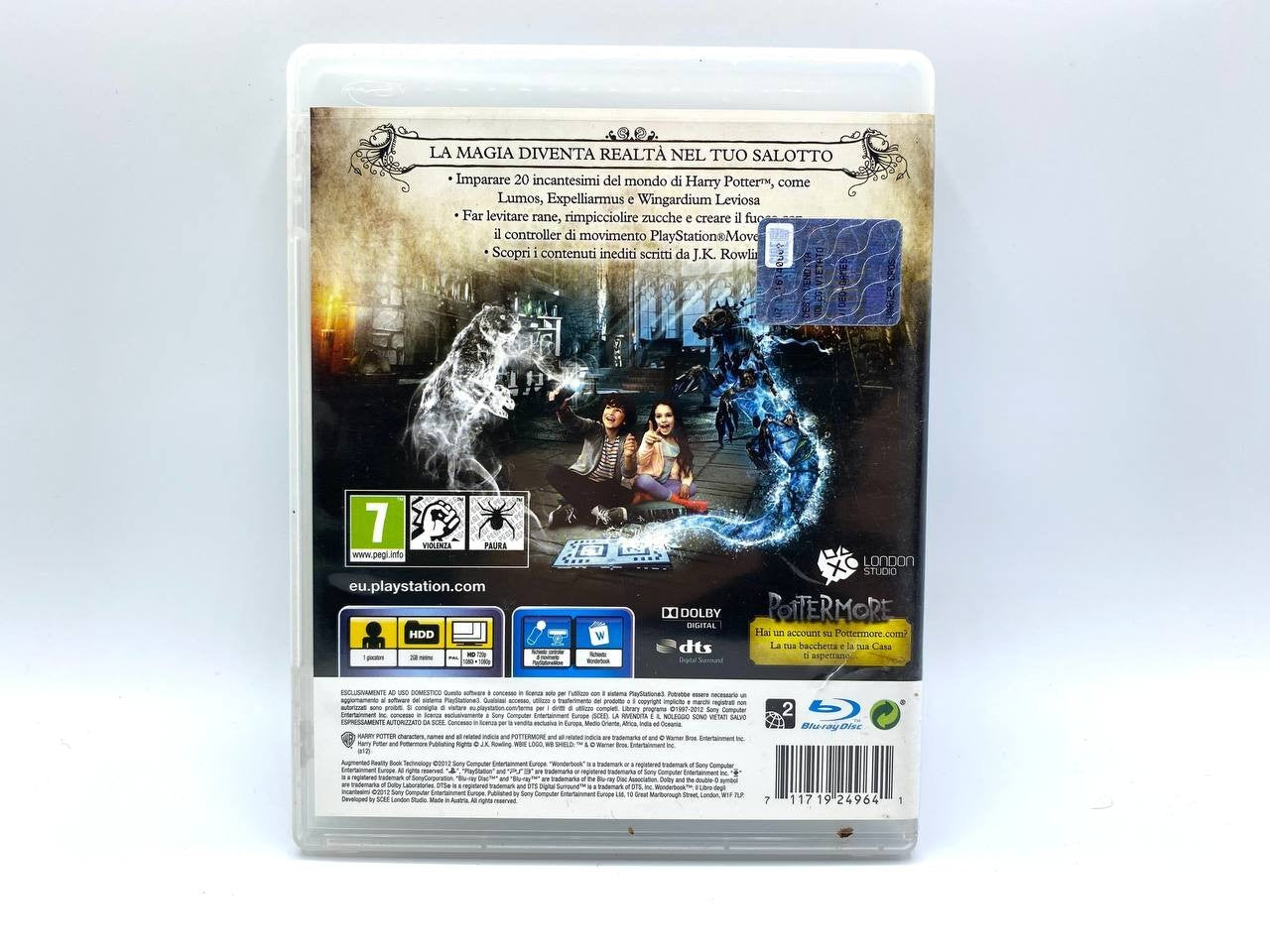 WONDERBOOK IL LIBRO DEGLI INCANTESIMI SONY PS3 PLAYSTATION Italiano Completo