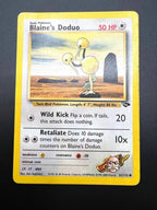 Carta pokemon Blaine's Doduo 61/132 set Gym Challenge Inglese Vintage Good