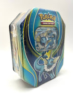 Pokémon Elemental Power Tins: Scatola da collezione vaporeon ex italiano siled