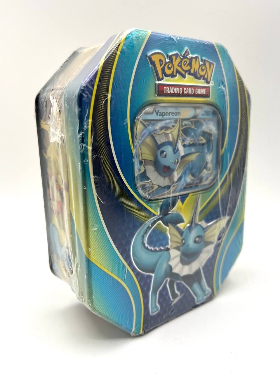 Pokémon Elemental Power Tins: Scatola da collezione vaporeon ex italiano siled