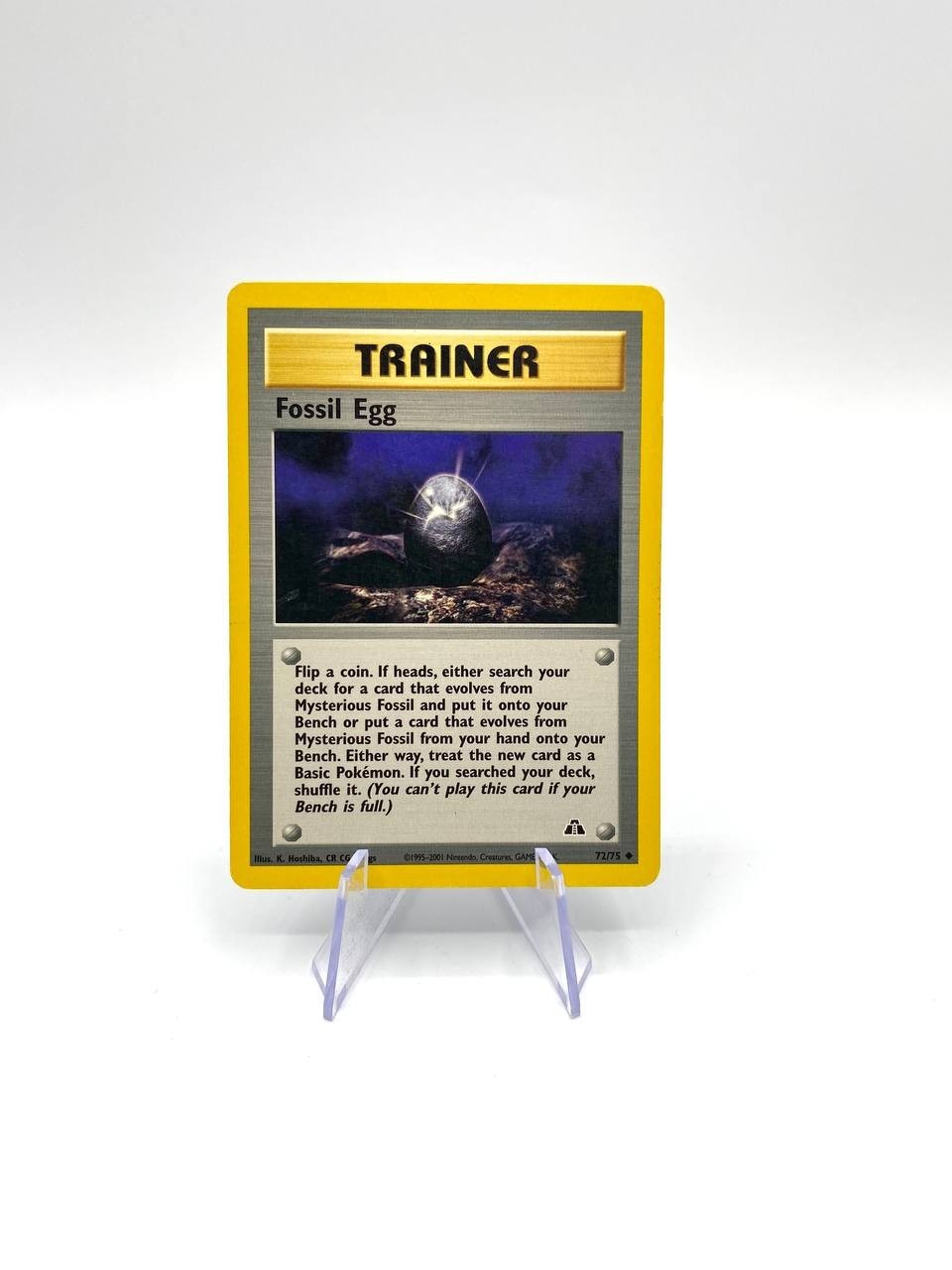 Carta Pokemon Fossil Egg 72/75 set Neo Discovery Vintage Played No holo Inglese