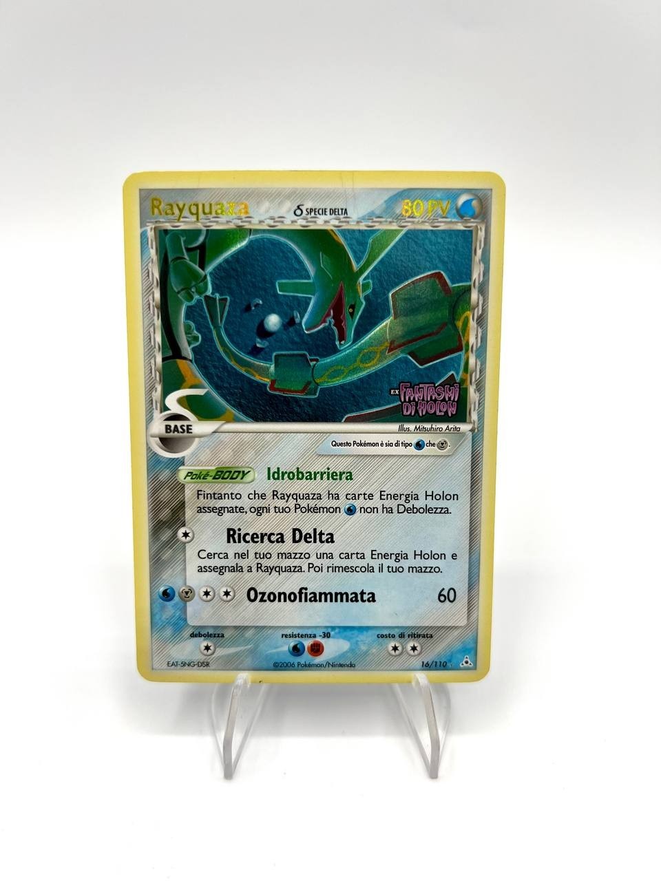 Carta pokemon Rayquaza Specie delta 16/110 Fantasmi di Holon stamped holo Poor