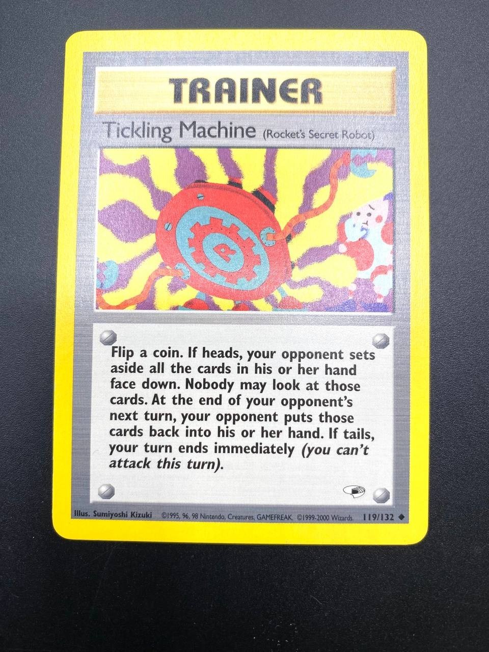 Carta pokemon Tickling Machine Uncommon set Gym Heroes 119/132 ENG NM Vintage