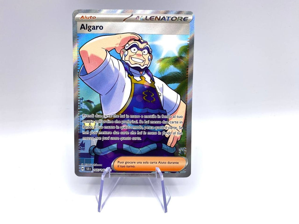 Carta Pokemon Allenatore ALGARO 165/142 SCR Corona Astrale Near Mint Italiano