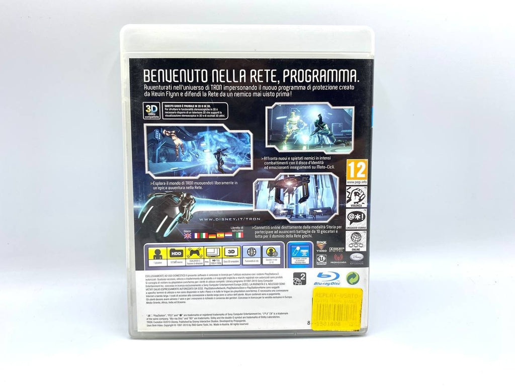 Tron: Evolution Sony PlayStation 3 PS3 2010 Completo Funzionante italiano