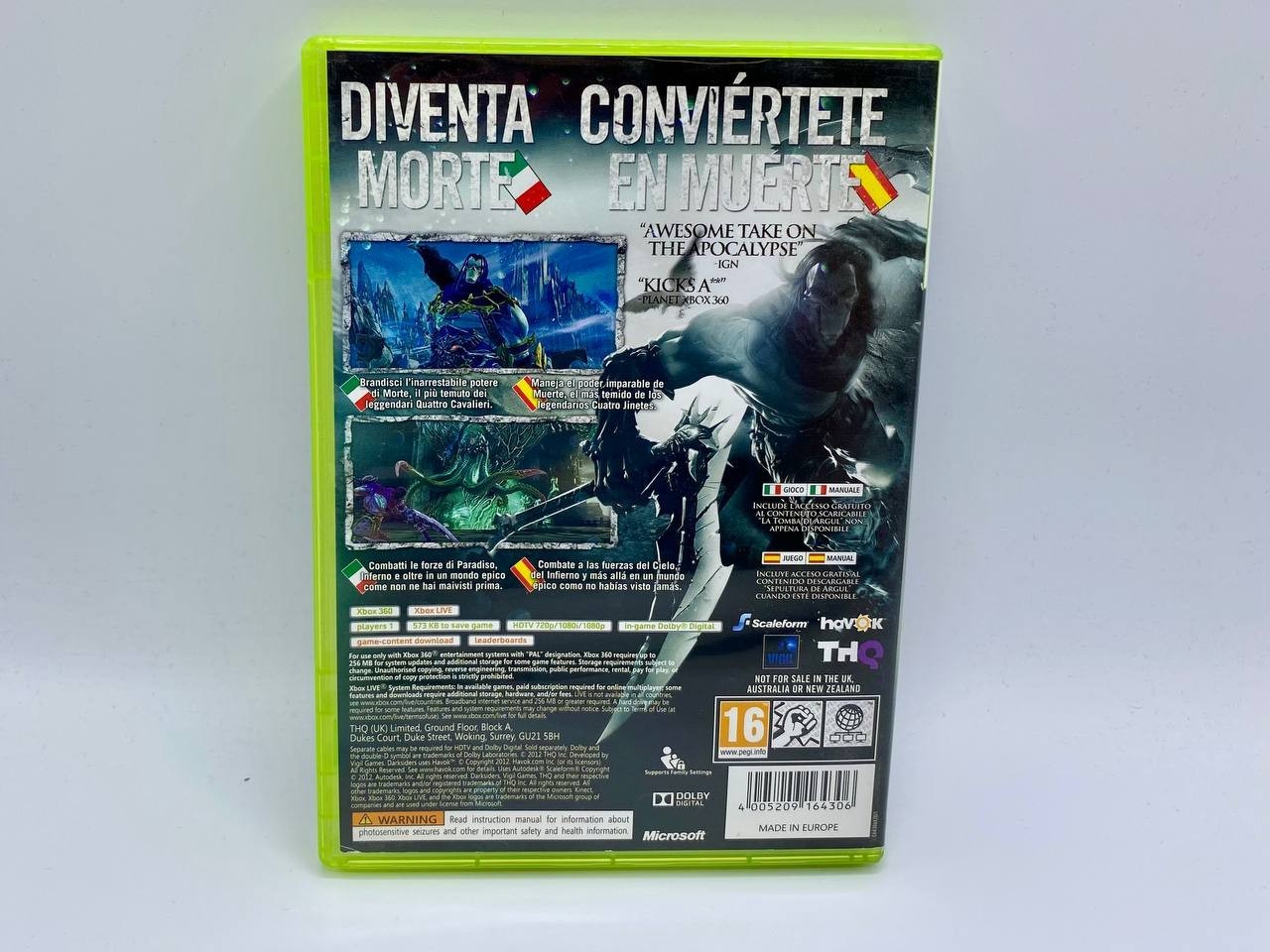Darksiders 2 Limited edition Xbox 360 Italiano/spagnolo Funzionante Originale