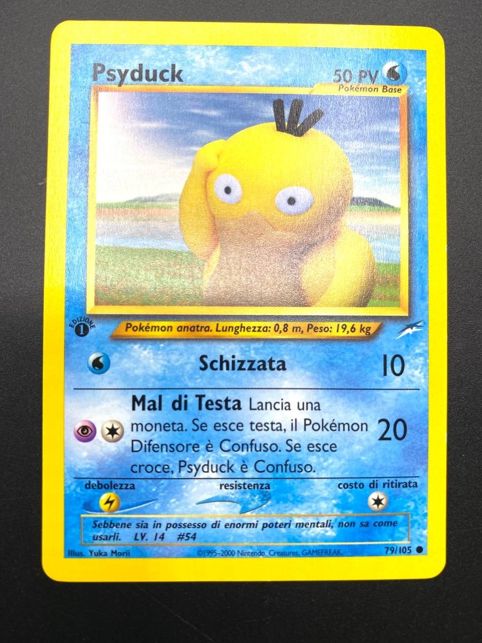 Carta pokemon Psyduck 79/105 set Neo Destiny 1a Edizione Italiano Excellent