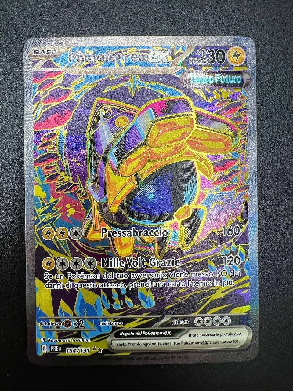Pokemon Manoferrea ex 154/131 PRE Evoluzioni prismatiche Italiano Holo Near mint