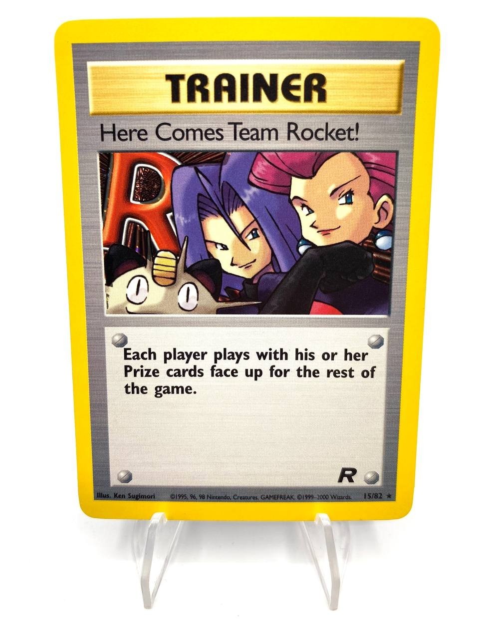 Carta pokemon Here Comes Team Rocket! Arriva il team rocket 15/82 Vintage NM