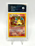 Carta Pokémon Charizard Holo set Base 4/102 Aigrading 6 Italiano EX-MT Vintage