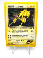 Carta pokemon Rocket's Zapdos 15/132 set Gym Challenge Holo Good Vintage ENG
