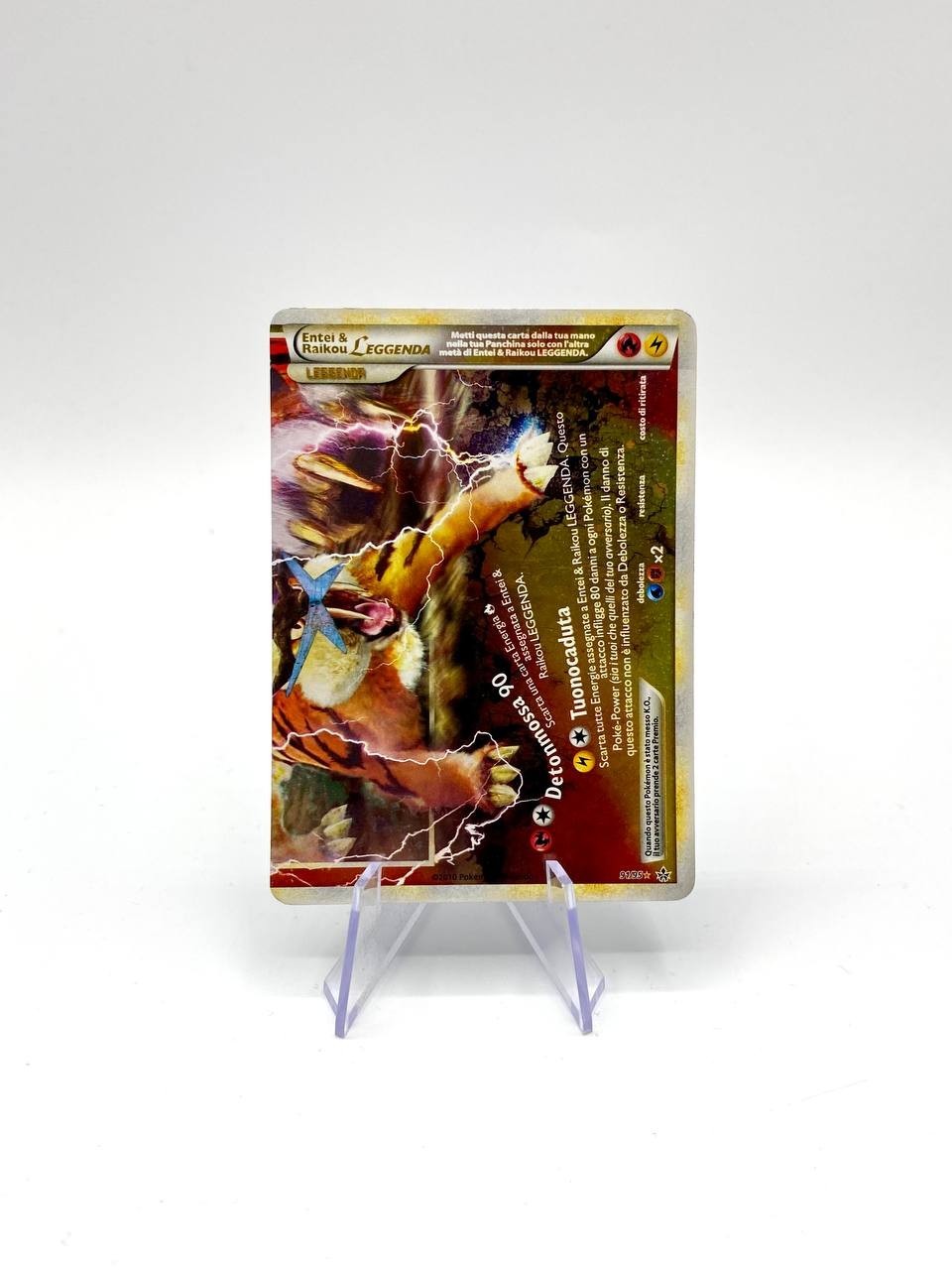Carta Pokemon Entei & Raikou Leggenda Forze scatenate 90/95 91/95 Holo Played
