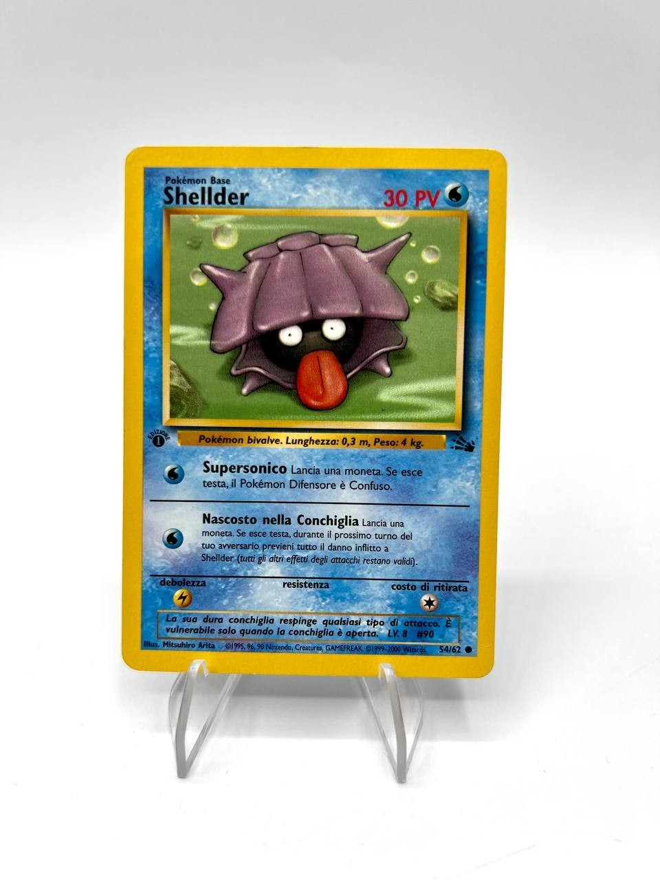 Carta Pokémon Shellder 54/62 set Fossil FO Italiano Good Vintage No holo