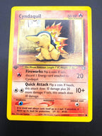 Carta Pokemon Cyndaquil 57/11 set Neo Genesis Inglese ENG No Holo Near mint