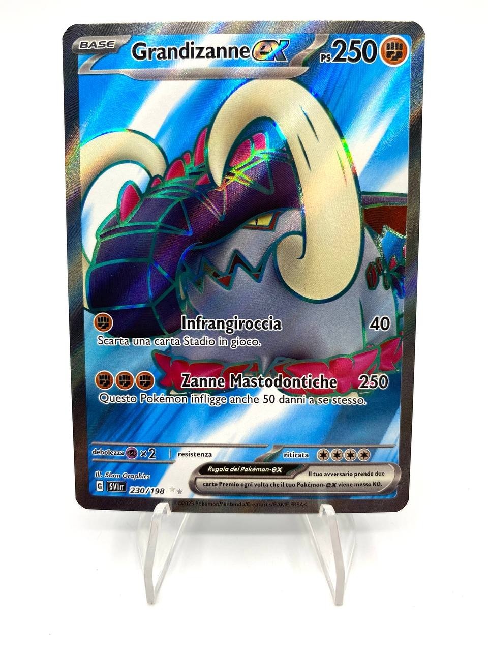 Carta pokemon grandizanne ex SVI 230/198 Scarlatto e violetto ITA NM Full art