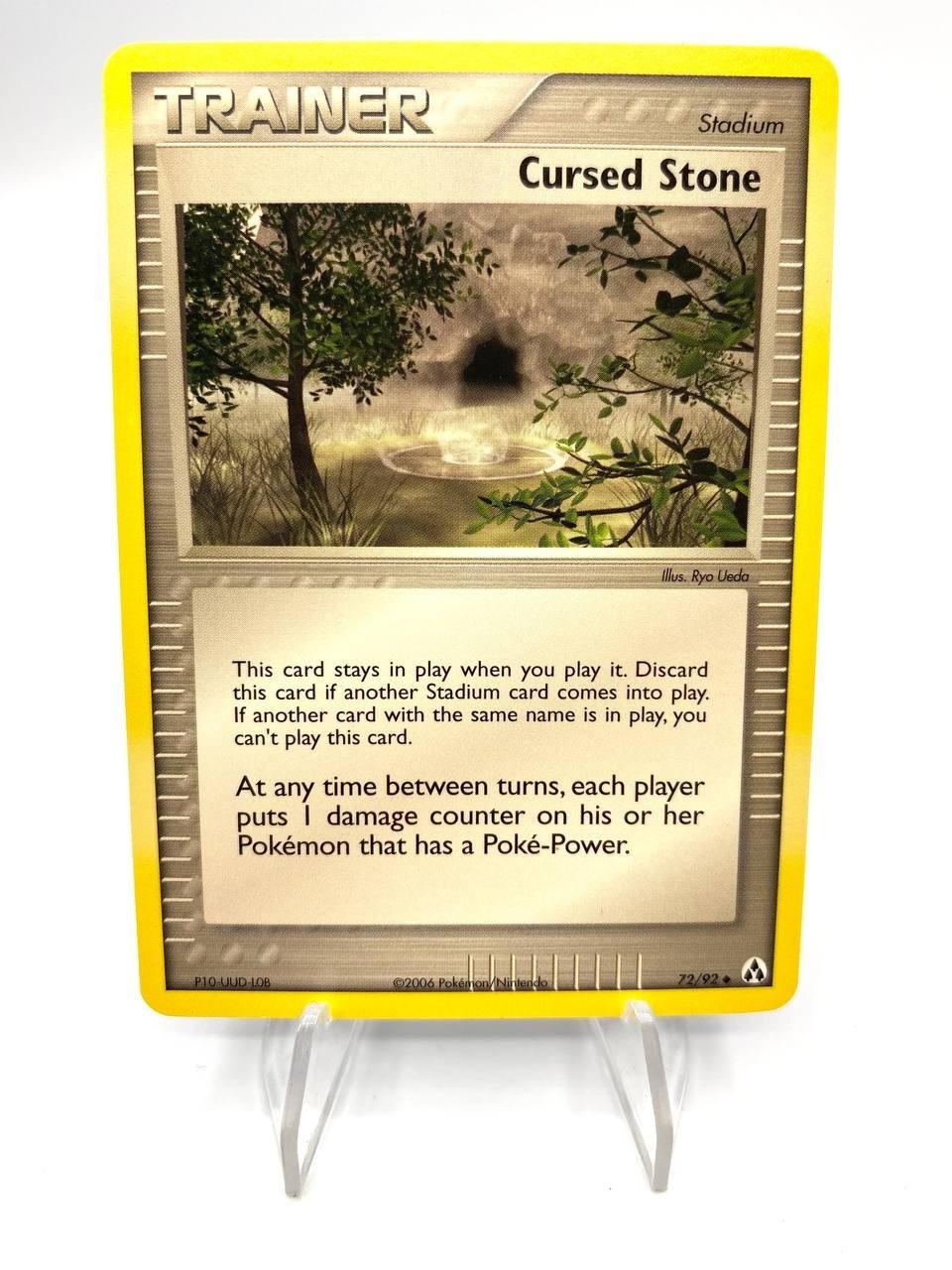 Carta Pokémon Pietra maledetta Cursed Stone set Legend Maker 72/92 Inglese