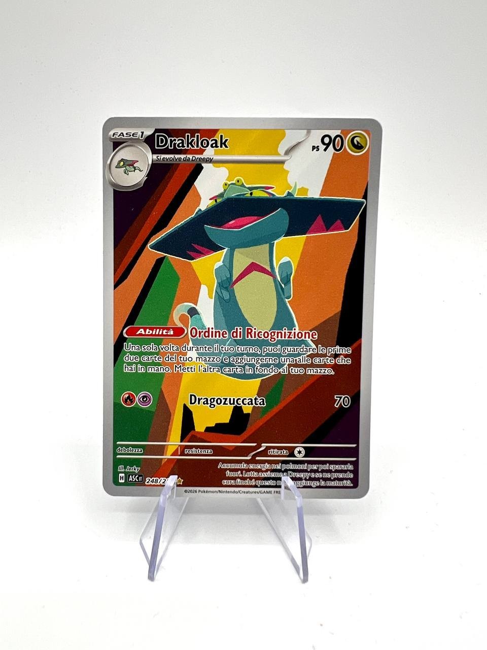 Carta Pokemon drakloak 248/217 ASC set Ascesa eroica Italiano Holo Near mint
