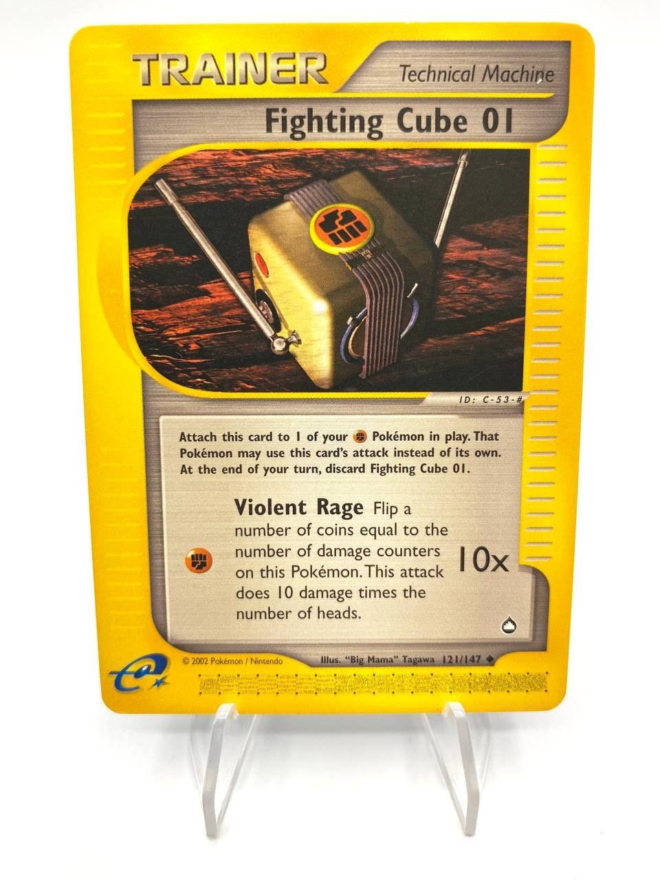 Pokemon Card Fighting Cube 01 set Aquapolis 121/147 Uncommon ENG 2002 Excellent