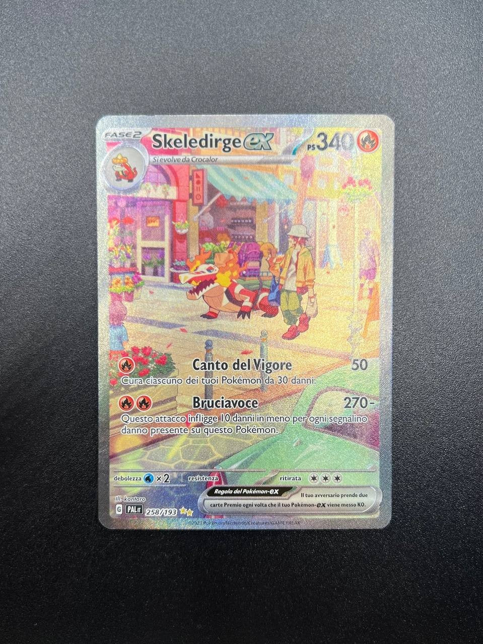 Skeledirge ex Alternative Art PAL 258 Evoluzioni a Paldea italiano near mint