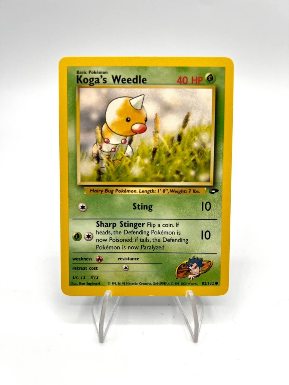 Carta pokemon Koga's Weedle 82/132 set Gym Challenge Inglese Excellent No holo
