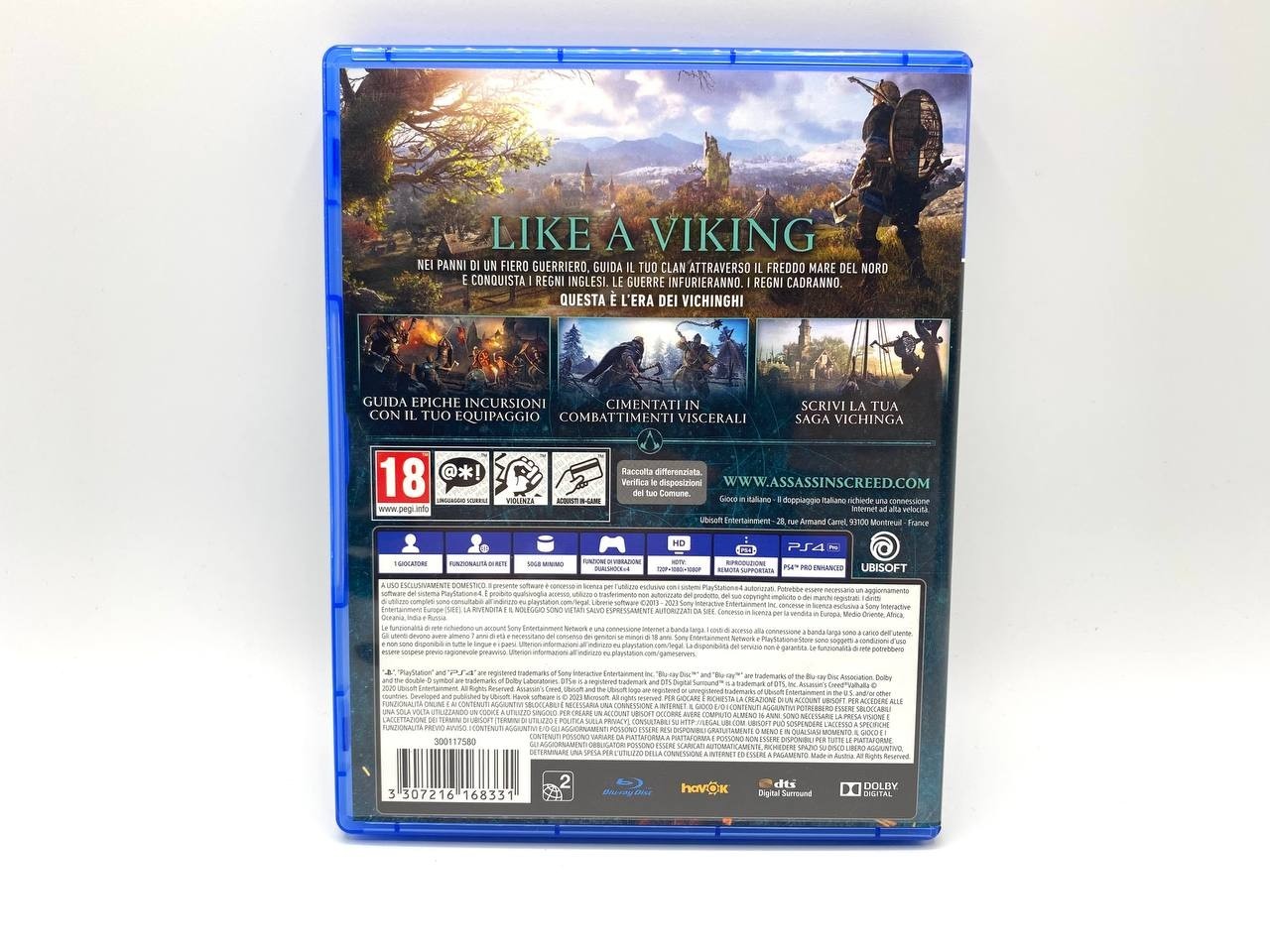 Assassin's Creed Valhalla Sony PlayStation 4 Completo funzionante Italiano