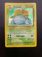 Carta Pokemon Venusaur 15/102 Set Base BS Rara Holo Poor Italiano