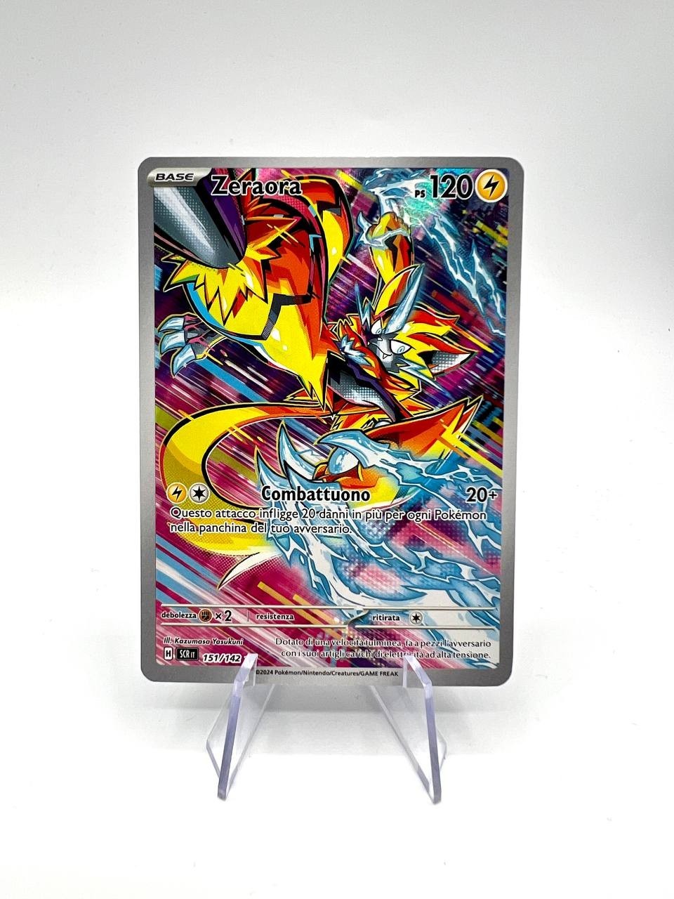 Pokemon Card Zeraora Illustrazione Rara 151/142 ITA Corona Astrale near mint