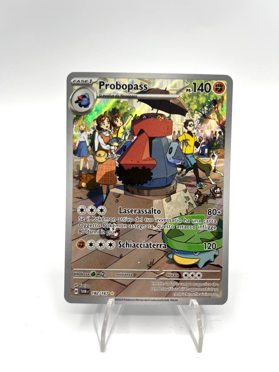 Carta Pokemon PROBOPASS 182/167 TWM set Crepuscolo Mascherato ITALIANO NEAR MINT