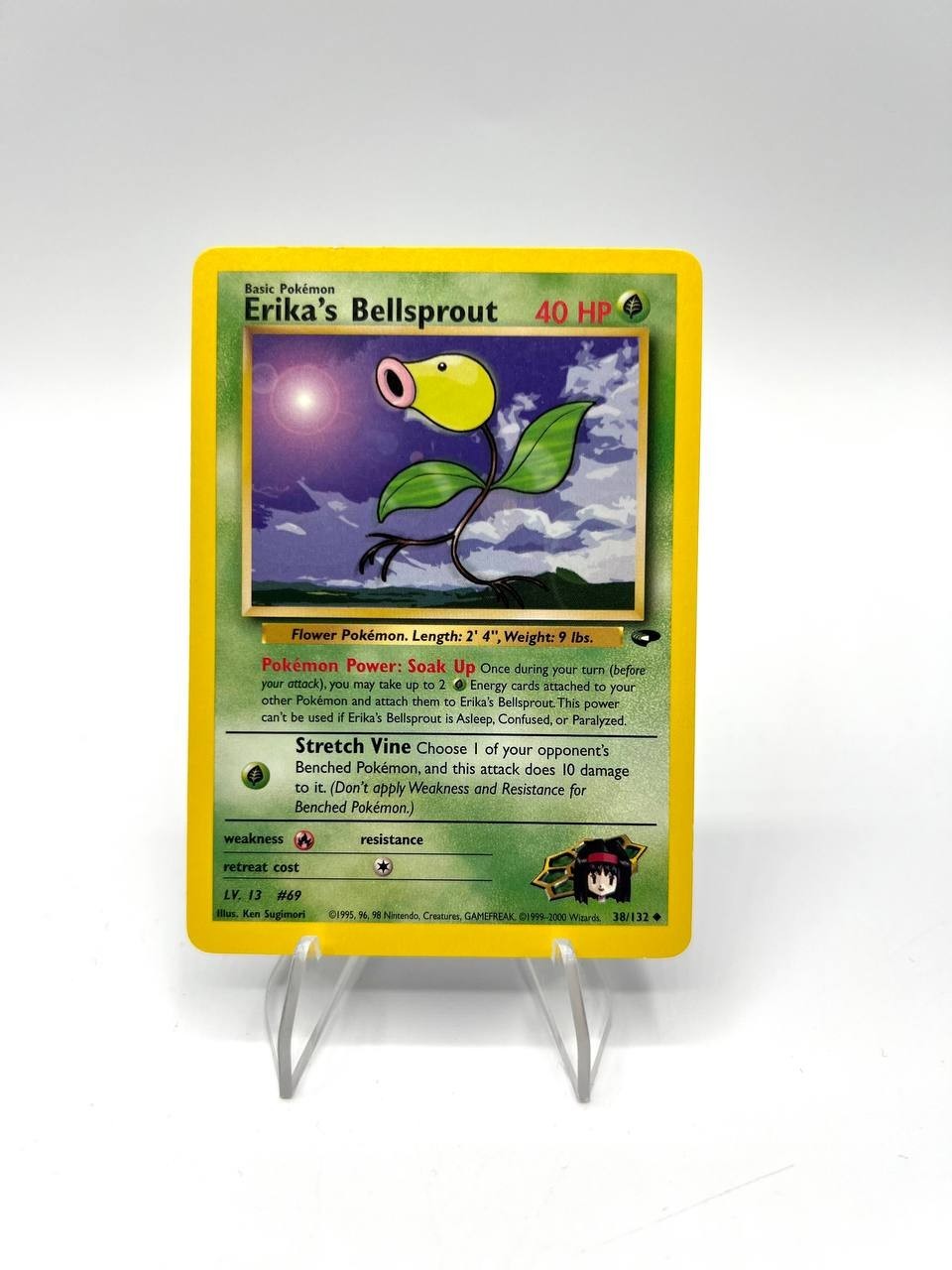 Carta pokemon Erika's Bellsprout 38/132 set Gym Challenge Vintage Excellent