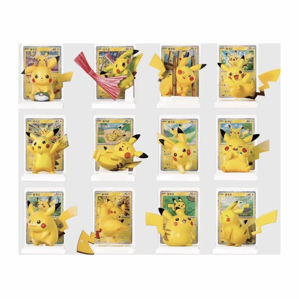 Pokémon Pikachu 30° Anniversario  – Blind Box CHN con Figura, Carta Promo + Bustina 30Th Anniversario